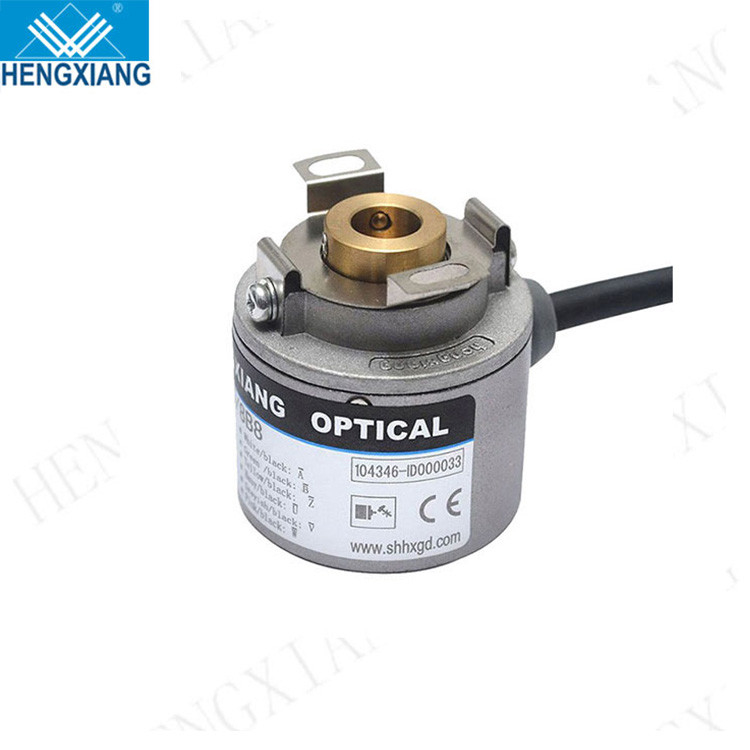 1024ppr Optical Hollow Shaft Incremental Encoders UVW 8mm Servo Motor Textile